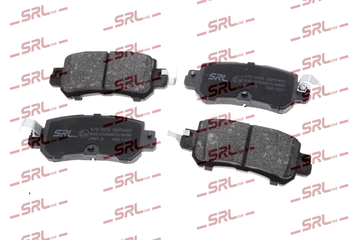 Комплект тормозных колодок дисковый тормоз SRLINE S70-1678