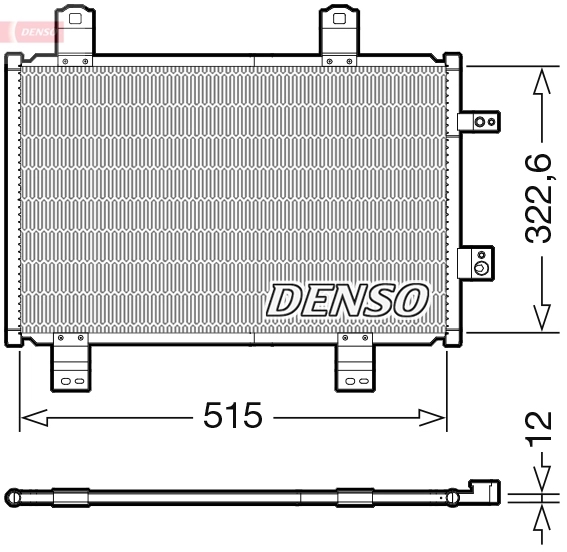 Конденсатор кондиционер DENSO DCN44018