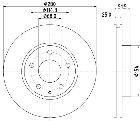 Тормозной диск NISSHINBO ND5030K