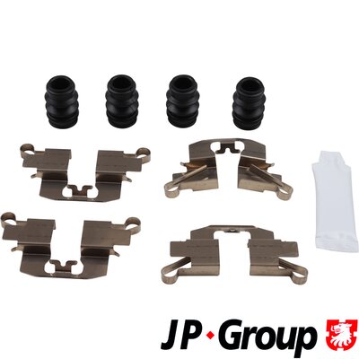 Комплектующие колодки дискового тормоза jp group