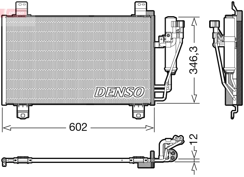 Конденсатор кондиционер DENSO DCN44017