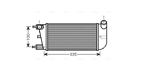 Интеркулер AVA QUALITY COOLING FTA4352
