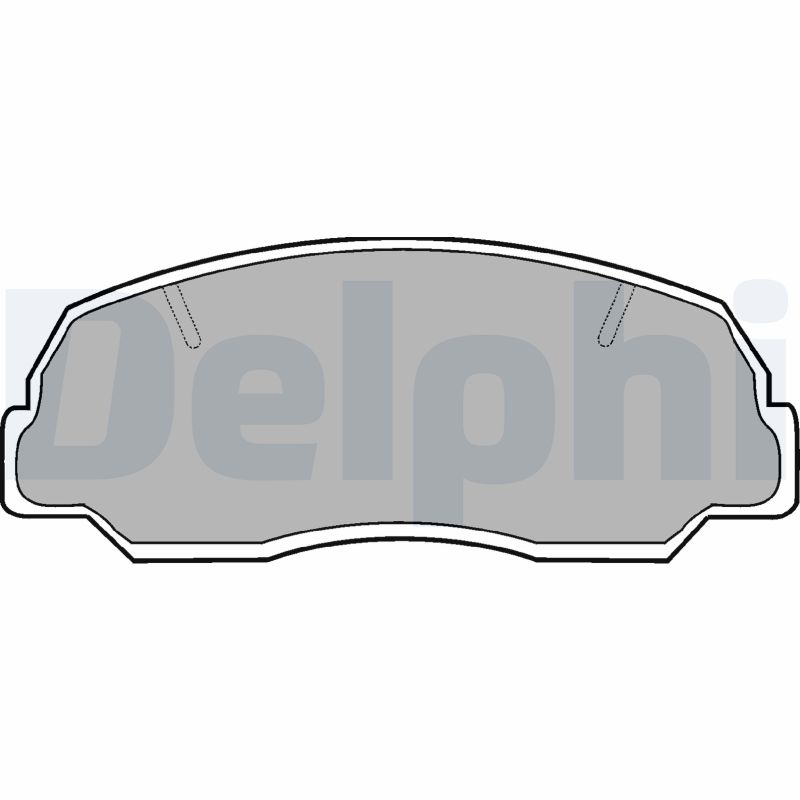 Комплект тормозных колодок дисковый тормоз DELPHI LP400