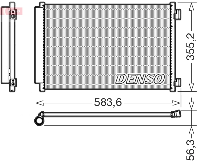 Конденсатор кондиционер DENSO DCN09146