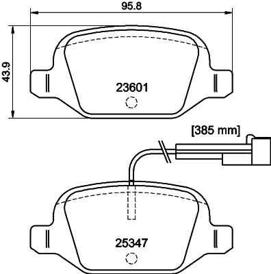 Комплект тормозных колодок дисковый тормоз HELLA/BEHR/PAGID 8DB 355 031-561