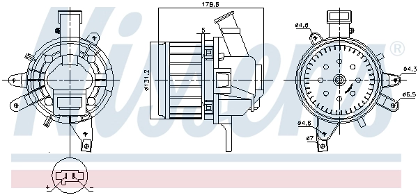 Вентилятор салона NISSENS 87396