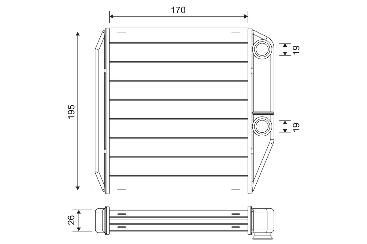 Теплообменник отопление салона VALEO 811600