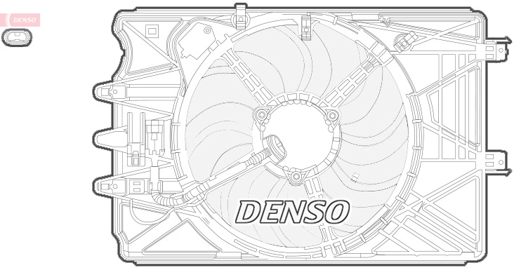 Вентилятор охлаждение двигателя DENSO DER09069