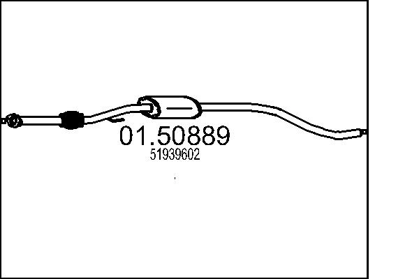 Средний глушитель выхлопных газов MTS 01.50889