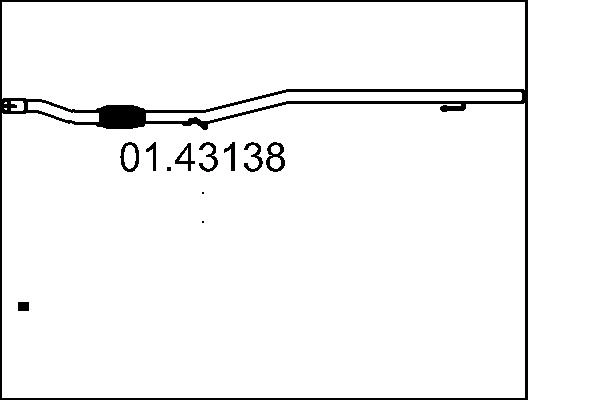 Труба выхлопного газа MTS 01.43138