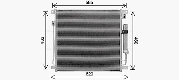 Конденсатор кондиционер AVA QUALITY COOLING MT5285D