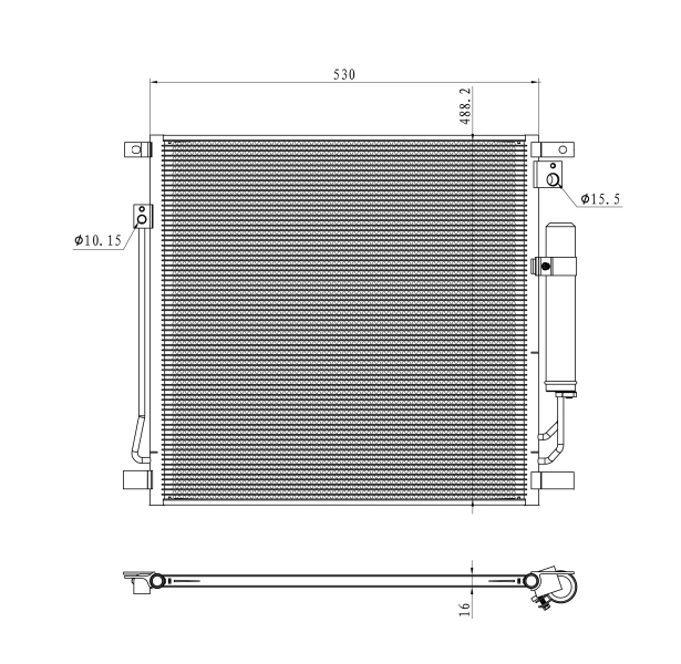 Конденсатор кондиционер easy fit NRF 350502