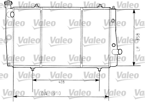 Радиатор охлаждение двигателя VALEO 730634