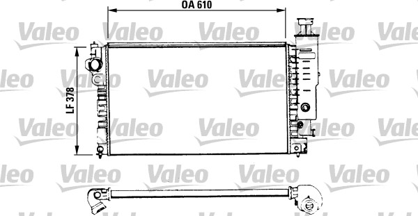 Радиатор охлаждение двигателя VALEO 730575