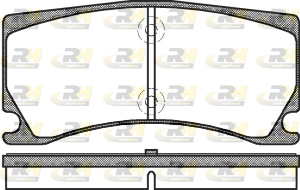 Комплект тормозных колодок дисковый тормоз ROADHOUSE 21378.00