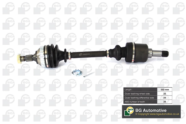 Приводной вал BGA DS1414LA