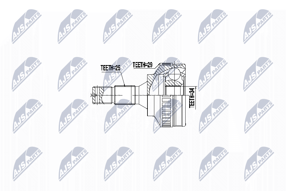 Шарнирный комплект приводной вал NTY NPZ-CT-009