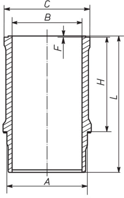 Гильза цилиндра MAHLE/KNECHT 039 WN 27 01