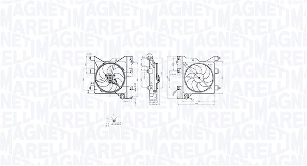Вентилятор охлаждение двигателя MAGNETI MARELLI 069422852010