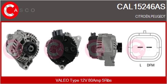 Генератор brand new hq CASCO CAL15246AS