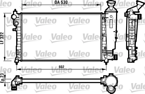 Радиатор охлаждение двигателя VALEO 731526