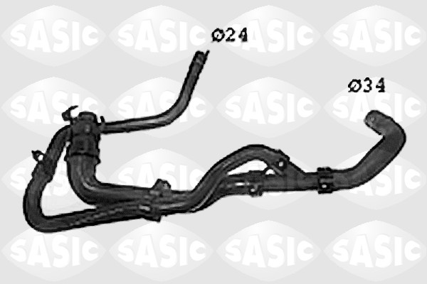 Шланг радиатора SASIC SWH0485