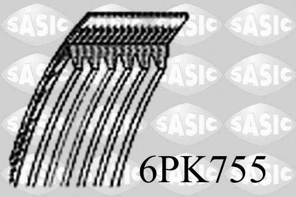 Поликлиновой ремень SASIC 6PK755