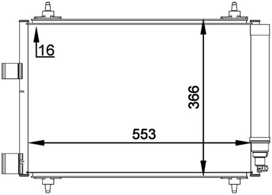 Конденсатор кондиционер behr premium line MAHLE/KNECHT AC 314 000P
