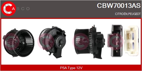 Вентилятор салона brand new hq CASCO CBW70013AS