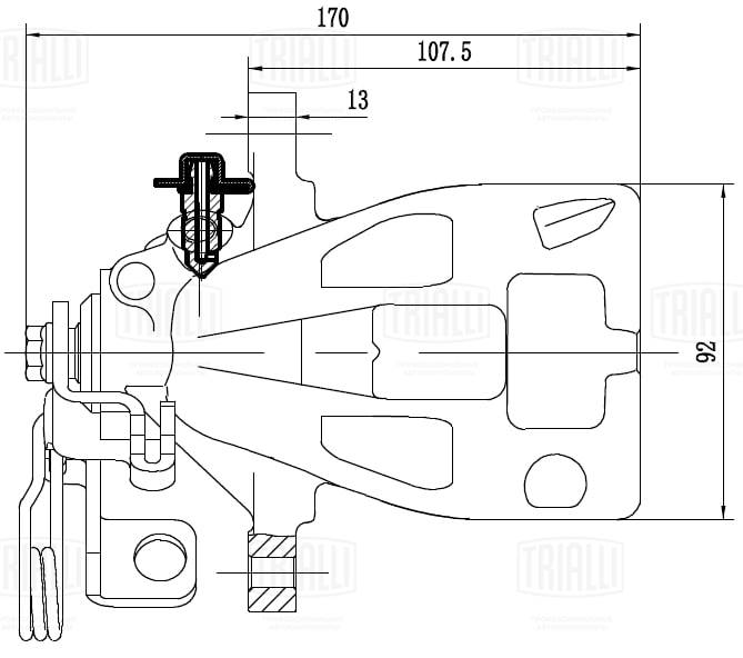 Тормозной суппорт TRIALLI CF 550123