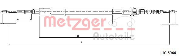 Тросик cтояночный тормоз METZGER 10.6044