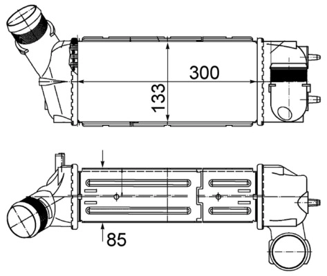 Интеркулер behr MAHLE/KNECHT CI 493 000S