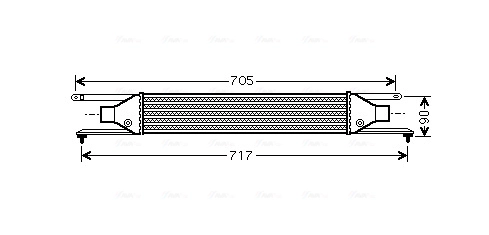 Интеркулер AVA QUALITY COOLING FT4354