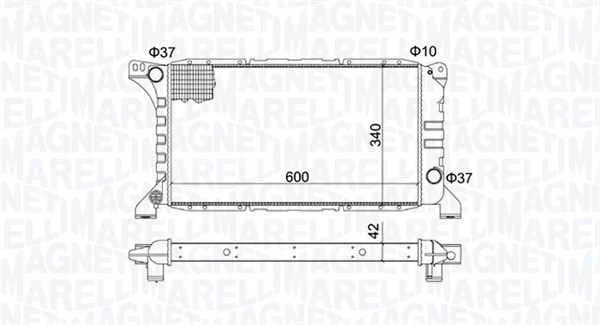 Радиатор охлаждение двигателя MAGNETI MARELLI 350213193500