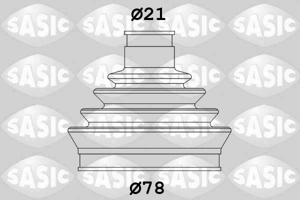 Комплект пыльника приводной вал SASIC 2933513