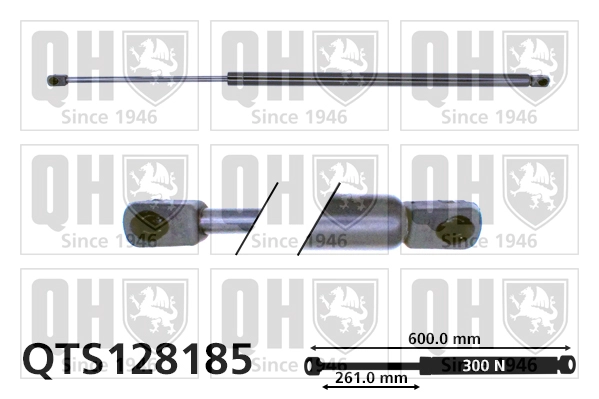 Газовая пружина крышка багажник QUINTON HAZELL QTS128185