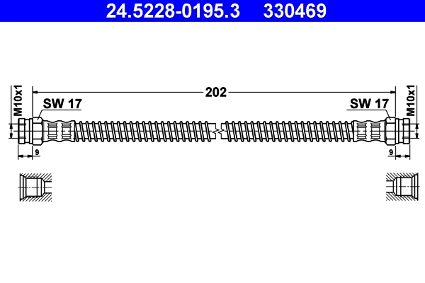 Тормозной шланг ATE 24.5228-0195.3