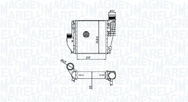 Интеркулер MAGNETI MARELLI 351319205330
