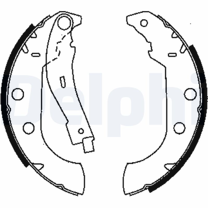 Комплект тормозных колодок DELPHI LS1833