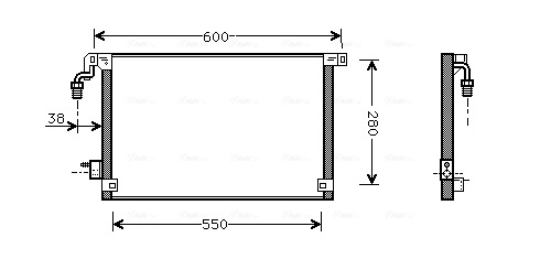 Конденсатор кондиционер AVA QUALITY COOLING CN5172