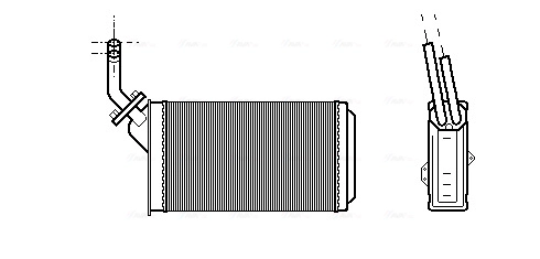 Теплообменник отопление салона AVA QUALITY COOLING CN6056