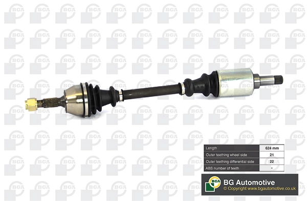 Приводной вал BGA DS1400L