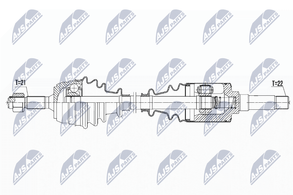 Приводной вал NTY NPW-CT-067