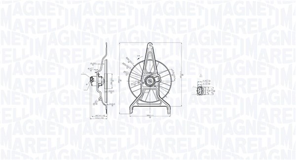 Вентилятор охлаждение двигателя MAGNETI MARELLI 069422867010