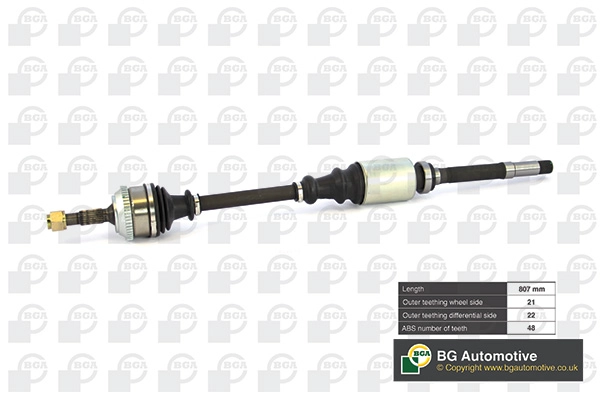 Приводной вал BGA DS1416RA