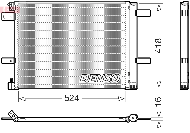Конденсатор кондиционер DENSO DCN07062