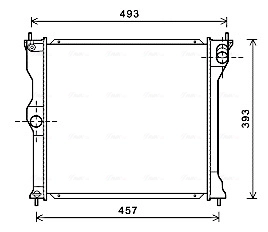 Радиатор охлаждение двигателя AVA QUALITY COOLING MT2243