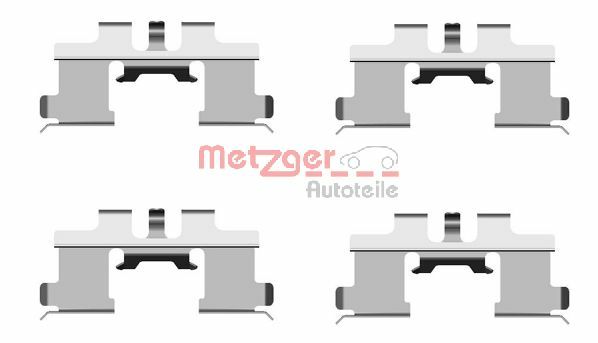 Комплектующие колодки дискового тормоза greenparts METZGER 109-1677