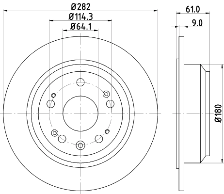 Тормозной диск NISSHINBO ND8008K