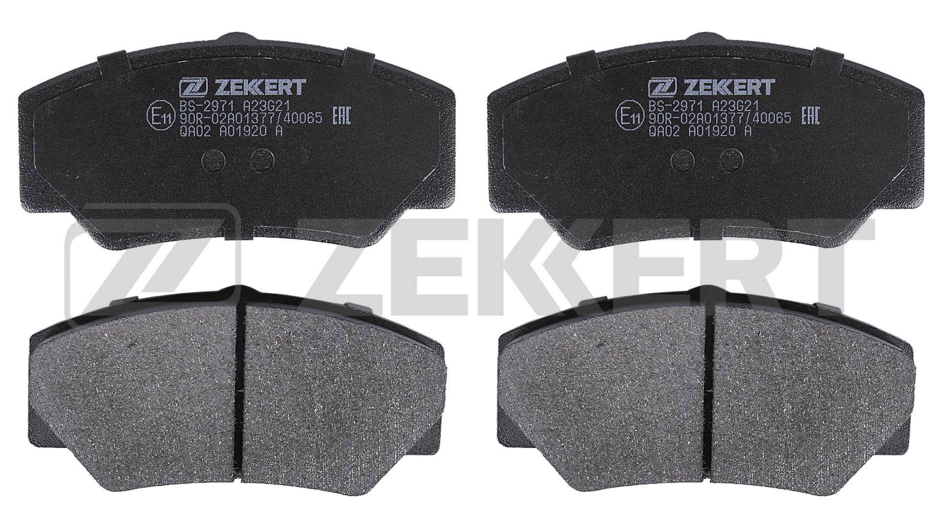 Комплект тормозных колодок дисковый тормоз ZEKKERT BS2971